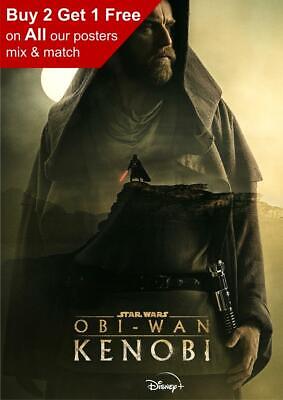 Star Wars Obi-Wan Kenobi 2022 Series Ewan McGregor Poster A5 A4 A3 A2 A1 • 3.99£