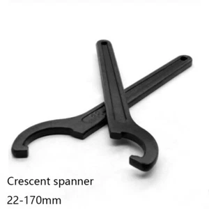 22-170mm Carbon Steel Crescent Hook Head Round Nut Spanner C Shape Wrench Tool - Picture 1 of 8