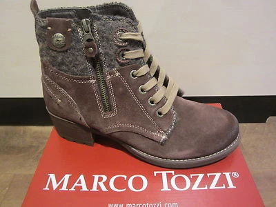 Marco Tozzi Boots, Ankle Boots, Winter Boots, Brown, Lightly Lined - Image 1 of 3