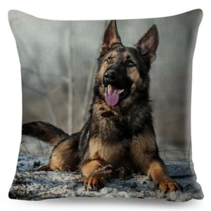 Taie d'oreiller housse de coussin berger allemand 45x45 cm - Imagen 1 de 3