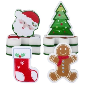 8 Pcs Christmas Sponges Kitchen Dual Sided Dish Sponges for Washing Dishes7107 - Picture 1 of 6