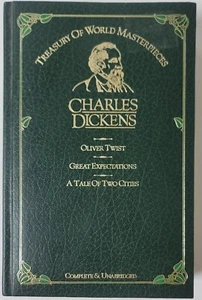 Charles Dickens Treasury Of World Masterpieces Leather HC - 3 Classics - Bild 1 von 7