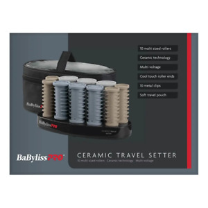 BaBylissPRO Travel Hot Roller Set / 10 Multi Sized Rollers / Ceramic Technology