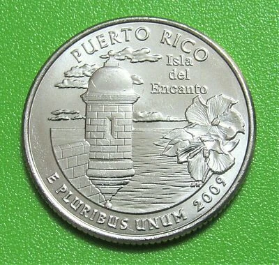 Puerto Rico (PR-P) Quarters US Mint Sewn UnOpened $25 Bag QV0 [100 coins] - Image 1 of 2