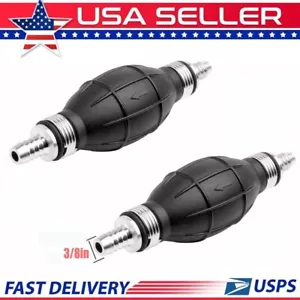 3/8" Hand Primer Bulb Outboard Car Marine Boat Gas Fuel Line Pump All Fuels 2* - Picture 1 of 12