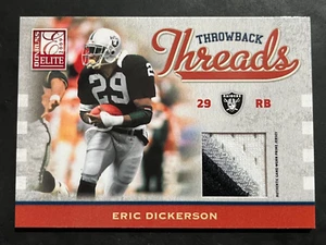 Eric Dickerson McFadden 2009 Donruss Elite Throwback Threads Prime 09/25 Raiders - Picture 1 of 2
