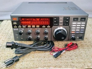 Japońskie radio JRC NRD-525 SW AM SSB CW Odbiornik radiowy, instrukcja i oba przewody zasilające - Zdjęcie 1 z 12