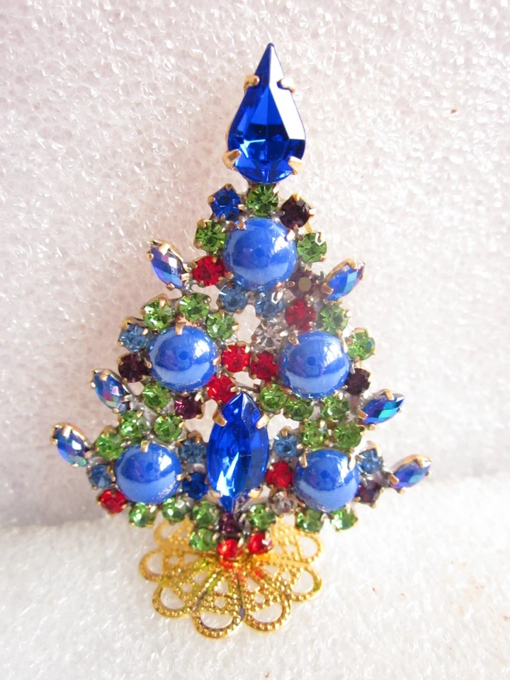 HERMOSO ÁRBOL DE NAVIDAD CHECO HECHO A MANO DECORACIÓN PIE T759 Foto 1 de 1