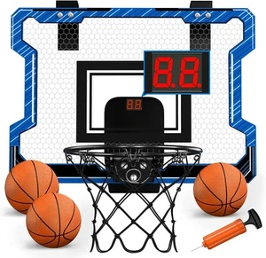 Mini Basketball Hoop Indoor with Scoreboard, Door 3... - Picture 1 of 9
