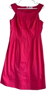 Calvin Klein ärmelloses Etuikleid mit U-Boot-Ausschnitt Gr. 8 einfarbig rosa Karriere - Bild 1 von 6