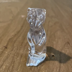 Vintage 1988 The Franklin Mint Curio Cabinet Kitty/Cat "Crystal Clear” Figurine - Picture 1 of 6