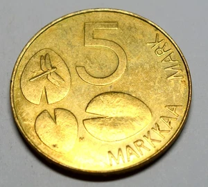 FINLAND 5 MARKKAA 1993 OLD COIN (COMBINED SHIPPING) - Picture 1 of 2