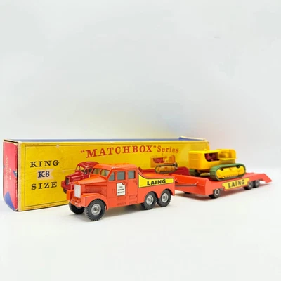Matchbox King Size K8 Scammell Ballast Tractor, Trailer & Caterpillar Tractor - Image 1 of 4