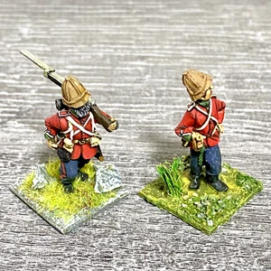 2x 28mm 24th Regiment Of Foot Painted Metal Miniatures Zulu 1879 Wargames #30 - Bild 1 von 4