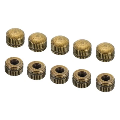 M4 25Pack Kappe Mutter Hutmutter Schraube Knopf Kappe Einsatz Bolzen Bronze - Bild 1 von 4