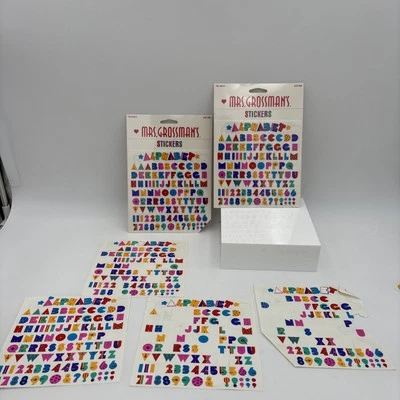 Mrs. Grossman's Vintage LARGE Square 8 Sheet of Stickers Missing Stickers 1999 - Image 1 of 4