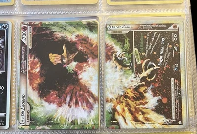 Juego de cartas raras holográficas de oro corazón y plata del alma 111+112 JCC Pokémon Ho-Oh LEGEND Foto 1 de 2