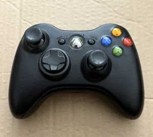 Offizieller Microsoft Wireless XBox 360 Controller Schwarz. - Bild 1 von 6