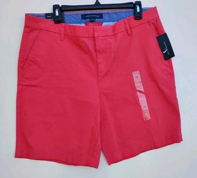 Pantalones Cortos Para Mujer TOMMY HILFIGER Rosa Hollywood 14 NUEVO Foto 1 de 4
