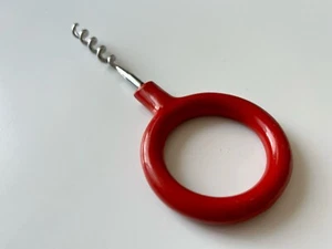 MONO Ring Korkenzieher Peter Raacke rot 60er Sixties Design RAR Vintage - Bild 1 von 6
