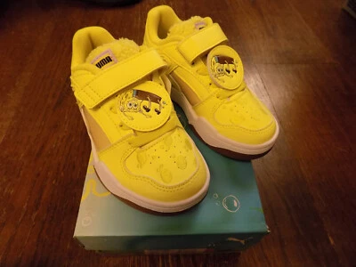 Nuevo en Caja AUTÉNTICAS PUMA Slipstream x Bob Esponja 2 AC+PS Talla 13 Tenis ADORABLES Foto 1 de 4