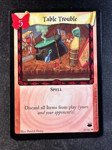 Harry Potter TCG 25/80 Table Trouble Diagon Alley Transfiguration Spell Rare NM - Picture 1 of 2
