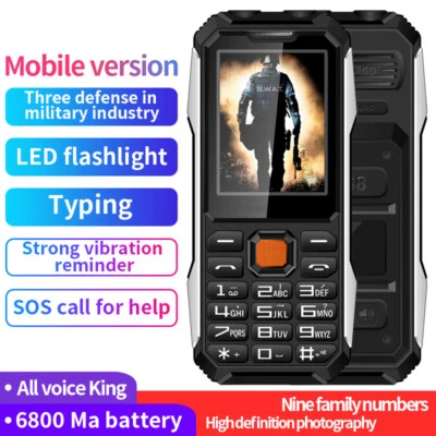4G Unlocked Mini Thin Outdoor Torch Mobile Cell Phone SOS Button Long Standby - Image 1 of 4