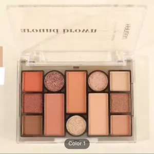 12 Tone Eyeshadow palette eye makeup pigmented glitter matte shimmer metallic - Picture 1 of 9