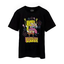 SpongeBob SquarePants Mens Not Afraid to Be Square T-Shirt (NS7238)