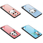 Cute panda lovers unicorn Panda forever colourful K66 glass silicone case 