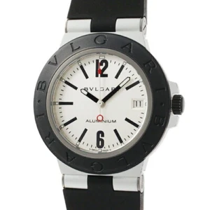 OROLOGIO BVLGARI ALLUMINIO AL38TA CARICA AUTOMATICA QUADRANTE ARGENTO UOMO MISURA 38MM F/S - Foto 1 di 6