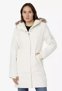 NWT The North Face Women's Arctic Hooded Mid Parka - White - Plus Size 2X - Picture 1 of 8