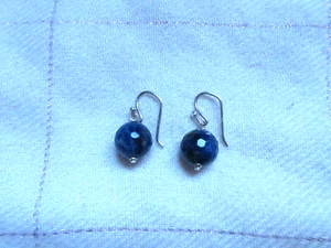 QVC Sodalite Silver Drop Earrings - Picture 1 of 2