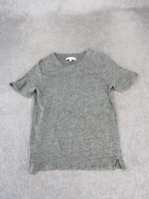 Sandro Shirt Womens Fr 1 Us 4 Gray Linen - Image 1 of 4