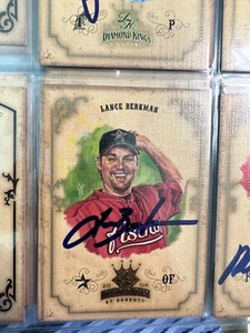 LANCE BERKMAN Signed 2004 Donruss Diamond Kings Autographed ASTROS - Picture 1 of 1