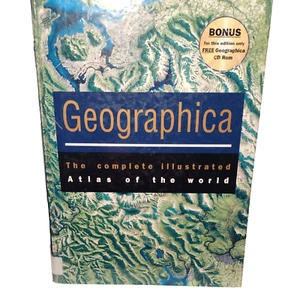 Geographica The Complete Illustrated Atlas of the World Hardcover 1999 Lg Format - Imagen 1 de 12