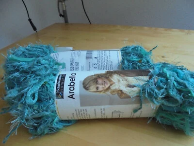 7 x 100g ARABELLA von Schachenmayr Effektgarn mit Pailetten türkis - Bild 1 von 2