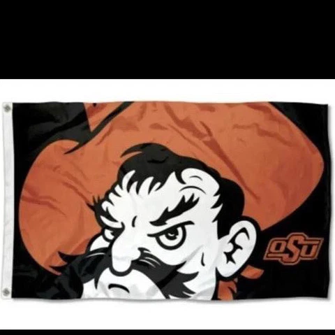 Oklahoma State Cowboys Pistol Pete Flag 3x5 free shipping USA seller!!!!! Cover