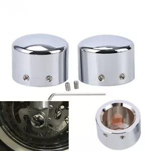 2 cubiertas de tuerca para eje delantero para Harley Touring Heritage Softail Dyba Sportster - Imagen 1 de 12