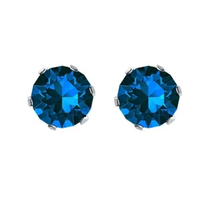 3 carat total weight - Made With Swarovski Elements -Capri, Bermuda Blue - Picture 1 of 11
