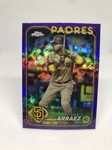 2024 Topps Chrome Logofractor Edition refractor púrpura/250 Luis Arraez #216 - Imagen 1 de 2