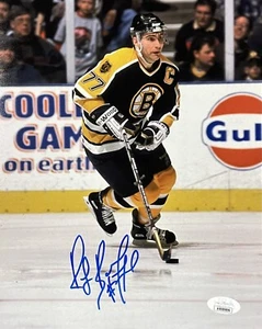 Ray Bourque HOF 04 Boston Bruins Defenseman Autographed 8x10 Pose #2 JSA Witness - Picture 1 of 1