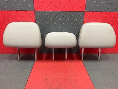 2011-2021 Mitsubishi Outlander Sport conjunto de 3 encostos de cabeça de assento traseiro tecido cinza - Imagem 1 de 4