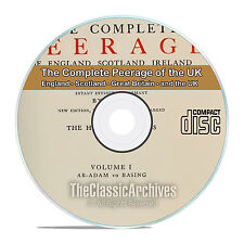 The Complete Peerage of England, Scotland, Ireland, Great Britain, UK DVD CD V84