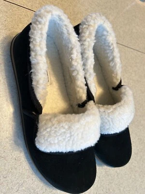 Propet Colbie Black Suede Upper Slip On Slippers Great! Condition Size 8.5 - Image 1 of 4