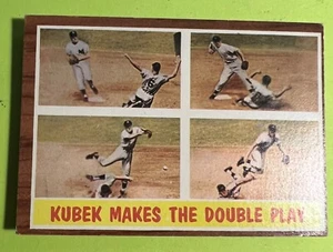 1962 Topps, New York Yankees, Kubek Makes The Double Play, #311 - Bild 1 von 2