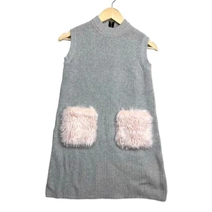 J.Crew Crewcuts Girls Knit furry Knit dress mini size 12 - Picture 1 of 8