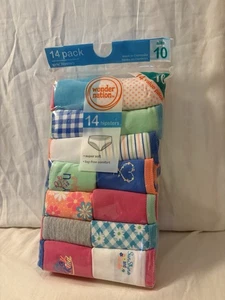 Wonder Nation Girls Hipsters Underwear 14 Pack Super Soft New Sz 10 SKU Z4B - Picture 1 of 3