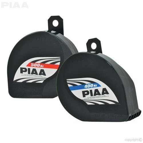 PIAA UTV, ATV, Side by Side 112db Slender MotorSport Dual Horn Kit 12v 400 500Hz - Image 1 of 4