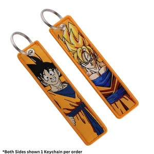 NEW Dragon Ball Z SS Goku - DBZ Jet Tag JDM Syle Keychain - Bild 1 von 1